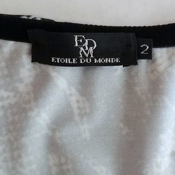 Etoile Du Monde Paris Snakeskin Design Top - Women's Euro Size Med (U.S. Small) - Picture 8 of 9